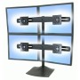 Ergotron DS Series DS100 Quad Monitor Desk Stand 61 cm (24") Nero (33-324-200)