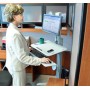 Ergotron WorkFit C-Mod, Single Display Sit-Stand Workstation 68,6 cm (27") Grigio (24-198-055)
