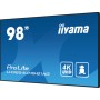 iiyama LH9854UHS-B1AG visualizzatore di messaggi Pannello piatto per segnaletica digitale 2,48 m (97.5") LCD Wi-Fi 500 cd/m² 4K