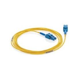 Fiber Patch Cord OS2 Singlemode Yellow 1.6 mm DUP-ZIP, LC/UPC-SC/UPC, 20.0  Meters - VPC-S2D1LCSC0200