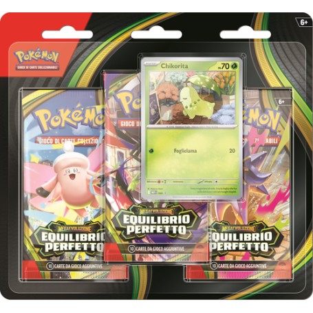Pokémon Blister 3 Buste dell'espansione Megaevoluzione - Equilibrio Perfetto (PK10375-I)
