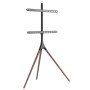 Techly ICA-TR18SAM Supporto TV a parete 165,1 cm (65") Nero, Noce (ICA-TR18SAM)