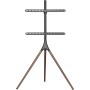 Techly ICA-TR18SAM Supporto TV a parete 165,1 cm (65") Nero, Noce (ICA-TR18SAM)