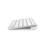Hama KEY4ALL X510 tastiera Ufficio Bluetooth QWERTZ Tedesco Argento, Bianco (00125135)