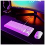 Hama Exodus 220 TKL tastiera Gaming USB QWERTZ Tedesco Bianco (00217819)