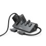 Hama 00200140 replicatore di porte e docking station per laptop USB 3.2 Gen 1 (3.1 Gen 1) Type-A Antracite, Nero