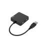 Hama 00200121 hub di interfaccia USB 2.0 480 Mbit/s Nero