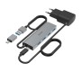 Hama 00200138 hub di interfaccia USB 3.2 Gen 1 (3.1 Gen 1) Type-A + Type-C 5000 Mbit/s Antracite, Grigio