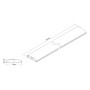 Multibrackets 3831 cavo proiettore Gestione cavo Metallico (MB3831)
