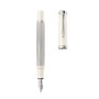 Pelikan 815529 penna stilografica Sistema di riempimento integrato Argento, Bianco 1 pz
