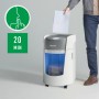 Leitz IQ OptiMax Small Office 350 distruggi documenti Taglio a frammenti 58 dB 22,3 cm Grigio, Bianco (83590000)