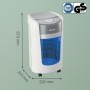 Leitz IQ OptiMax Home Office 225 distruggi documenti Taglio a frammenti 58 dB Grigio, Bianco (83580000)