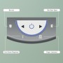Leitz IQ OptiMax Home Office 225 distruggi documenti Taglio a frammenti 58 dB Grigio, Bianco (83580000)