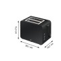 WMF Stelio 0414210071 7 2 fetta/e 1050 W Nero