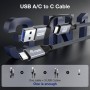 2 IN 1 USB 3.2 GEN 2X2 C TO C 2M (128432)