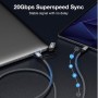 2 IN 1 USB 3.2 GEN 2X2 C TO C 3M (128433)