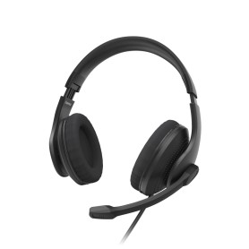 Hama HS-USB300 V2 Auricolare Cablato A Padiglione Ufficio USB tipo A Nero (00139935)