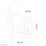 Neomounts by Newstar Select Supporto a parete Neomounts per Sonos Play3 (NM-WS300BLACK)