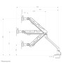 Neomounts by Newstar Select Supporto da scrivania per monitor (NM-D900BLACK)