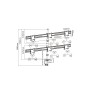 Sopar 23271 supporto da tavolo per Tv a schermo piatto 58,4 cm (23") Morsa Nero, Argento (8MN23271)