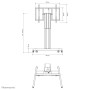 Neomounts by Newstar Mobiletto portatile per TV (PLASMA-M2500TSILVER)