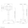 Neomounts by Newstar Mobiletto portatile per TV (PLASMA-M2500SILVER)