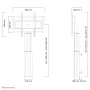 Neomounts by Newstar Mobiletto portatile per TV (PLASMA-W2500BLACK)