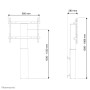 Neomounts by Newstar Mobiletto portatile per TV (PLASMA-W2250SILVER)