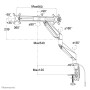 Neomounts by Newstar Select Supporto da scrivania per monitor (NM-D750DXSILVER)