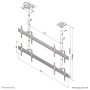Neomounts by Newstar Pro Supporto da soffitto Videowall per schermi LCD/LED/Plasma (NMPRO-C22)