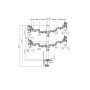 Sopar 23252 Supporti a parete per TV 58,4 cm (23") Scrivania Nero, Argento (8MN23252)