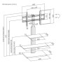 TV STAND ELEGANT 75BWS2 2 RIPIANI (23244)