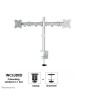 Neomounts by Newstar Select Supporto da scrivania per monitor (NM-D135DSILVER)