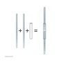 Neomounts by Newstar connector for extension tubes (FPMA-CPCONNECTSILVER)