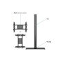 ITB MB2425 supporto da tavolo per Tv a schermo piatto 160 cm (63") Nero Pavimento (MB2425)