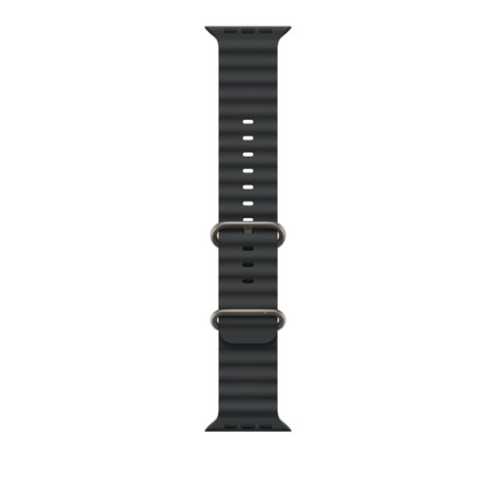 Apple Cinturino Ocean nero (49 mm) - Titanio naturale (MXTL3ZM/A)