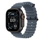 Apple Titanium Finish Band Blu Fluoroelastomero, Titanio (MGCJ4ZM/A)