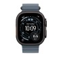 Apple Titanium Finish Band Blu Fluoroelastomero, Titanio (MGCJ4ZM/A)