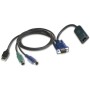 Vertiv Avocent 1 x RJ-45 Femmina - 1 x Tipo A Maschio USB, 1 x HD-15 Maschio, 2 x Mini-DIN (PS/2) Maschio Tastiera (DSAVIQ-PS2M)