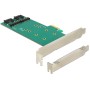 DeLOCK 2x 67-pin M.2 key B - 2x SATA 7-pin scheda di interfaccia e adattatore Interno (89473)