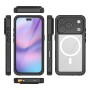 4smarts Hülle custodia per cellulare 16 cm (6.3") Cover Nero, Trasparente (541583)
