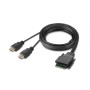 Belkin F1DN202MOD-HH-4 switch per keyboard-video-mouse (kvm) Nero (F1DN202MOD-HH-4)