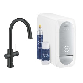 Grohe Blue Home Duo 31541KS0 - Kit di avviamento con bocca a L , con bocca estraibile, nero velluto