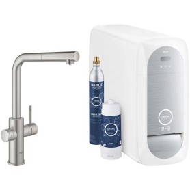 Grohe Blue Home Duo 31539DC0 - Kit di avviamento con beccuccio a L, con beccuccio estraibile, Supersteel