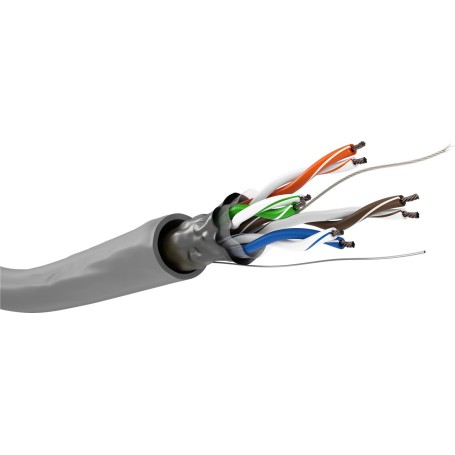 Goobay CAT 5 Patch Cable FTP, CCA , 100m cavo di rete Grigio (68706)