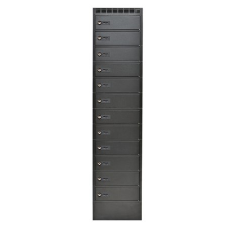Leba NoteLocker NL-12-224-UA-SC portable device management cart& cabinet Armadio per la gestione dei dispositivi portatili Nero