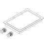 BORA PKT3AB Pro Tepan Grill in acciaio inox Teppanyak con 2 zone di cottura completamente nere
