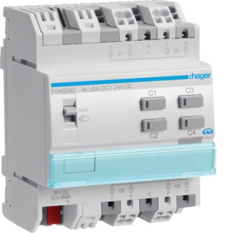 Hager TYA624D presa energia Grigio (TYA624D)