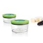 Bosch MMZV0SB2 recipiente per cibo Rotondo Scatola Verde, Trasparente 2 pz