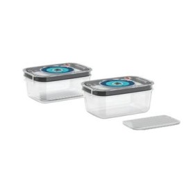 Bosch MSZV0FC2 recipiente per cibo Rettangolare Scatola Nero, Blu, Trasparente 2 pz